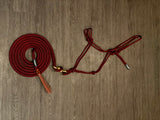 Rope halter and lead line set 